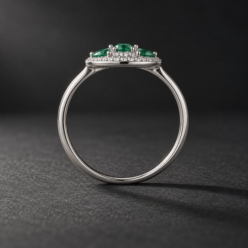 Side profile of the ring
